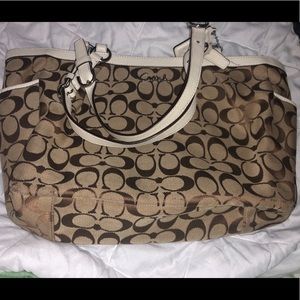 Coach Tan medium size purse